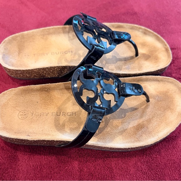 Tory Burch Black and Tan Miller Cloud - Picture 3 of 11